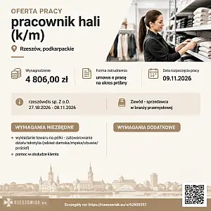 [epraca] pracownik hali (k/m) - RZESZOWIAK.EU