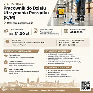 [ePraca] Pracownik do Działu Utrzymania Porządku (K/M) - DEALLO.PL
