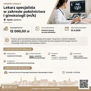 [ePraca] Lekarz specjalista w zakresie położnictwa i ginekologii (m/k) - DEALLO.PL