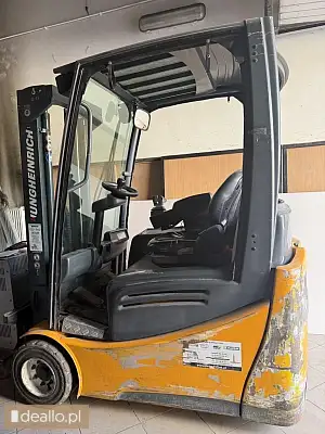 [elicytacje] ii licytacja - wózek widłowy elektryczny marki jungheinrich , typ efg218k nr fabryczny  - HANYSEK.NET